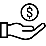 Hand Holding Money Symbol