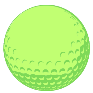 Orange Golf Ball (2)